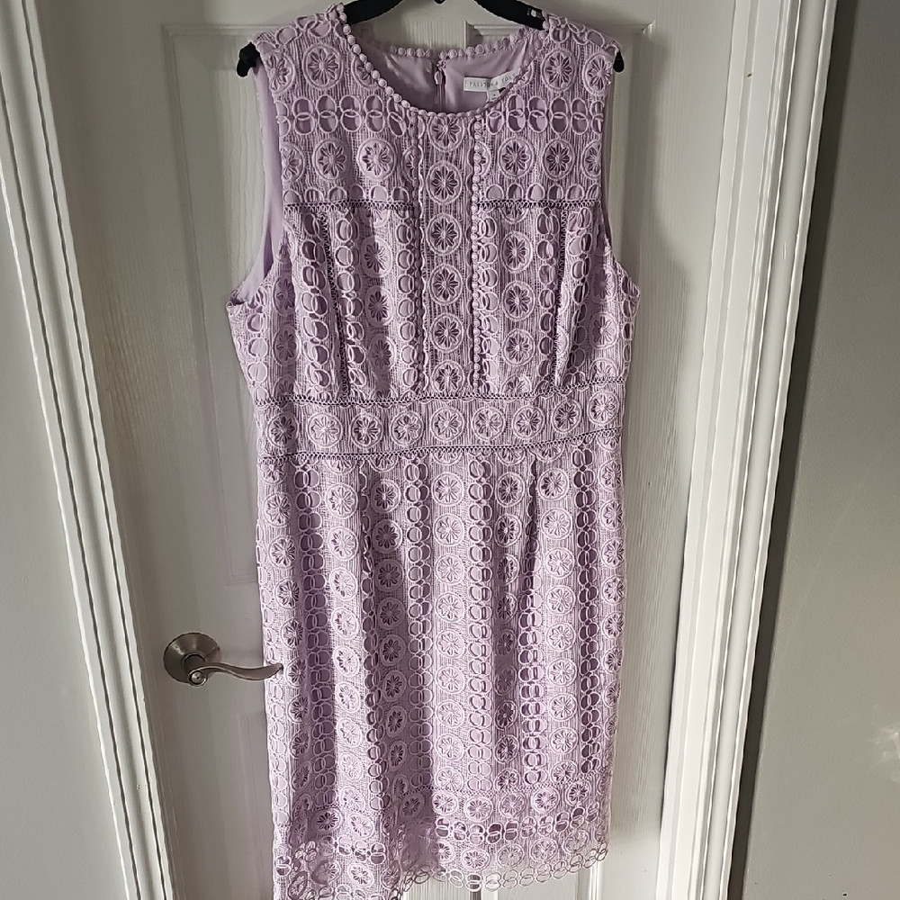 Preston & York Lavender Lace Midi Dress